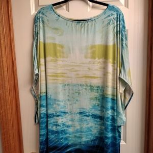 Womens plus size swim cover top